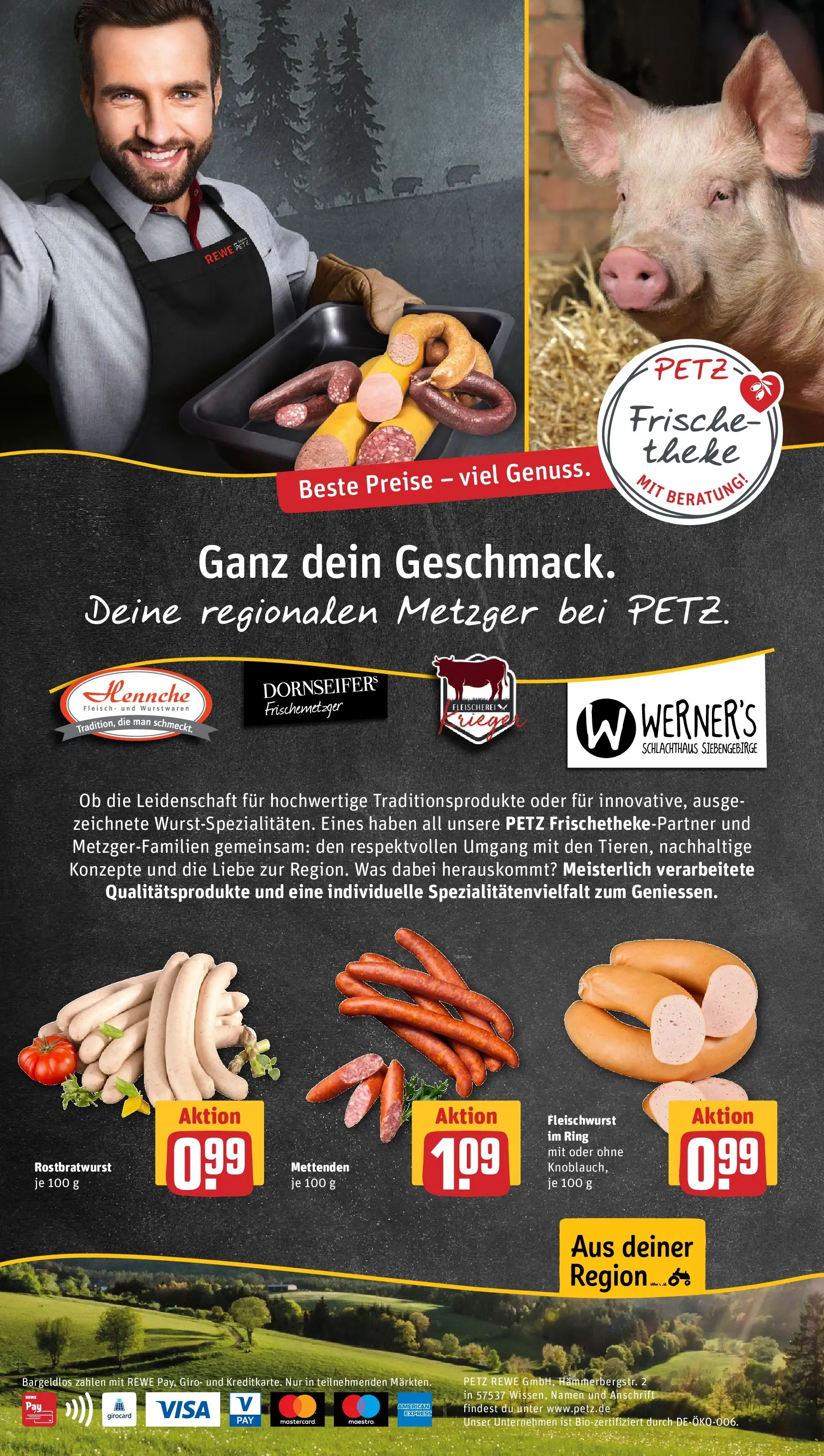 REWE Prospekt ab 14.06.2026 zum Blättern » Angebote | Seite: 4 | Produkte: Fleisch