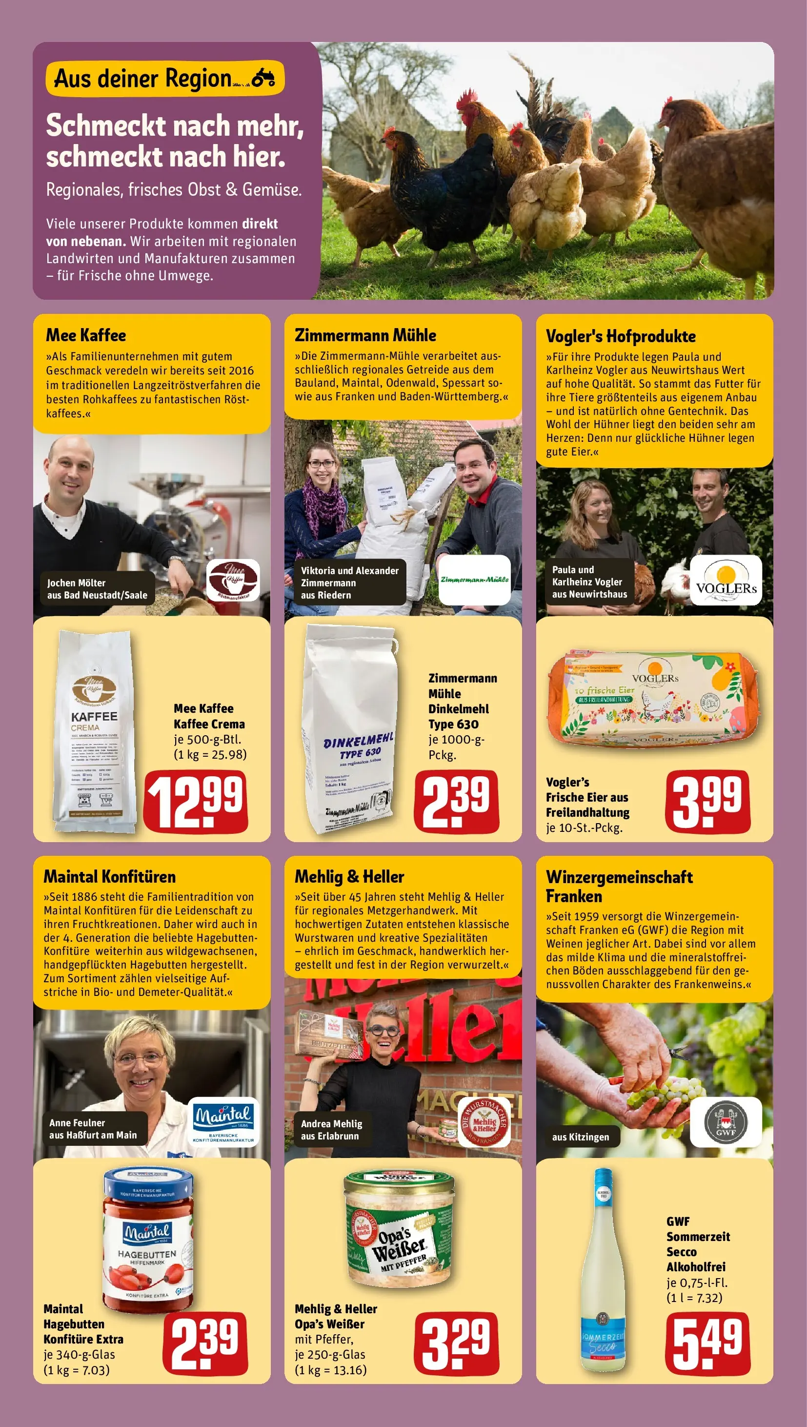 REWE Prospekt ab 14.06.2026 zum Blättern » Angebote | Seite: 2 | Produkte: Eier, Kaffee, Bad, Getreide