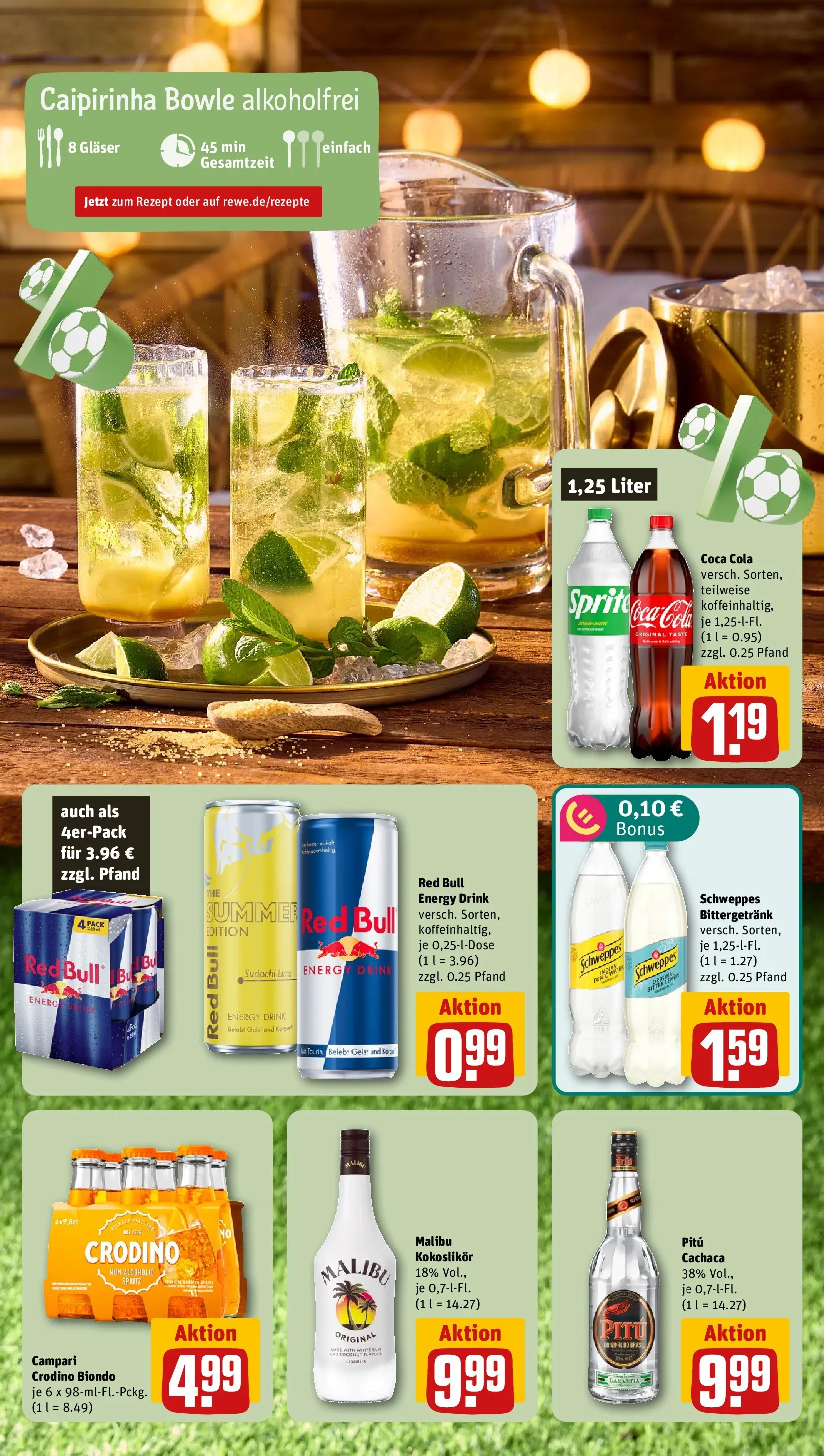 REWE Prospekt ab 14.06.2026 zum Blättern » Angebote | Seite: 7 | Produkte: Mixer, Campari, Rum, Schweppes