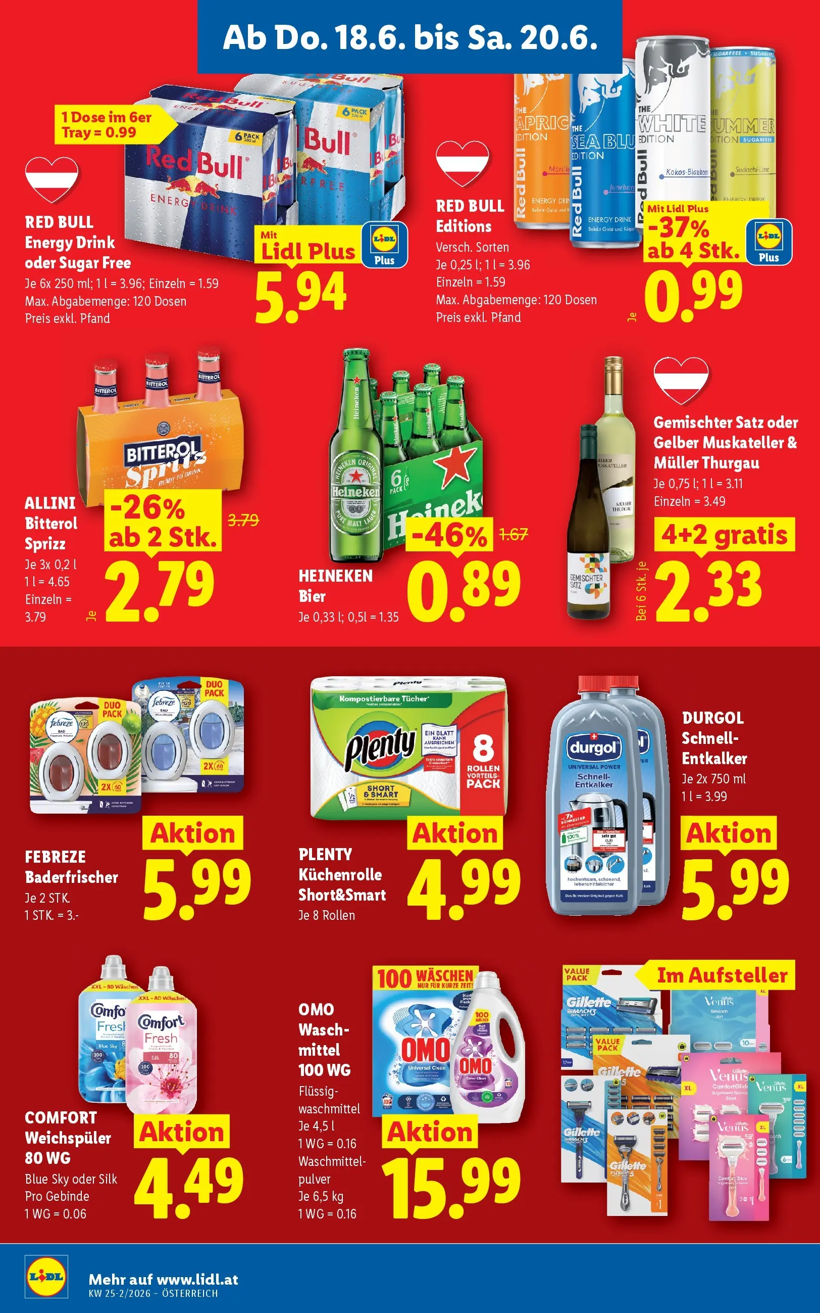 Lidl - Lidl ab 17.06.2026 - Angebote ab donnerstag | Seite: 18 | Produkte: Bier, Weichspüler, Waschmittel