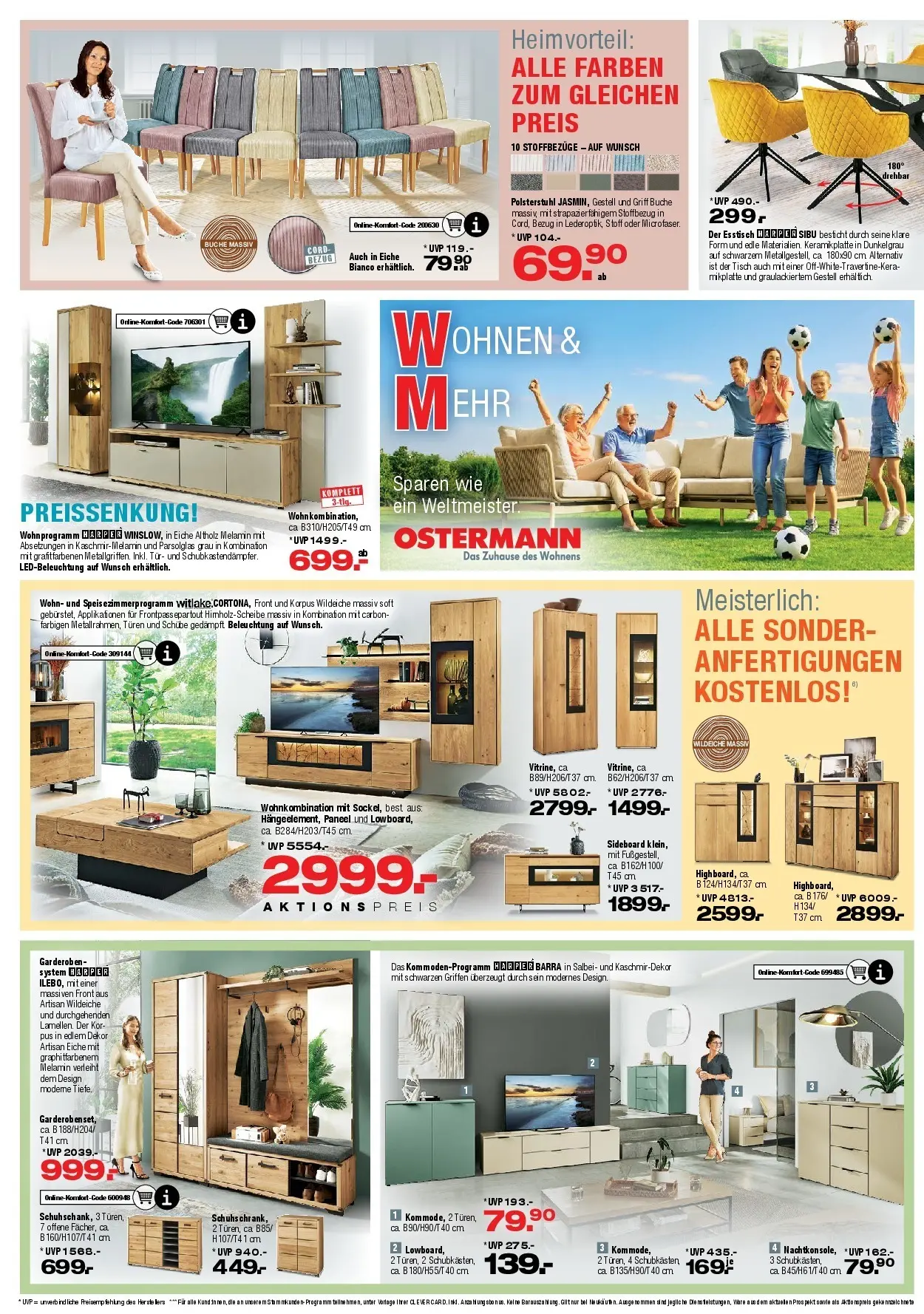 Ostermann Neue Möbel wirken Wunder (ab 20.06.2026) zum Blättern | Seite: 4 | Produkte: Sideboard, Esstisch, Tisch, Tür
