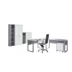 M&ouml;belix B&uuml;ro Office Edition Grau/Wei&szlig;