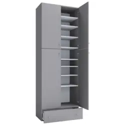 Schuhschrank Lona XXL Grau B: 70 cm