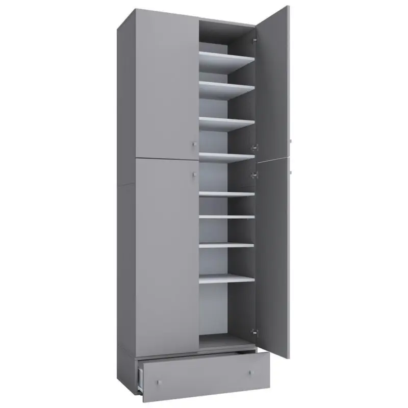 Schuhschrank Lona XXL Grau B: 70 cm