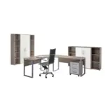 M&ouml;belix B&uuml;ro Office Edition Wei&szlig;/Sonoma Eiche Dekor