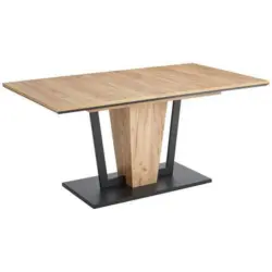 Esstisch 160-200/90/76 cm Nachbildung Holzwerkstoff ausziehbar, in verschiedenen Gr&ouml;&szlig;en erh&auml;ltlich rechteckig Eichefarben