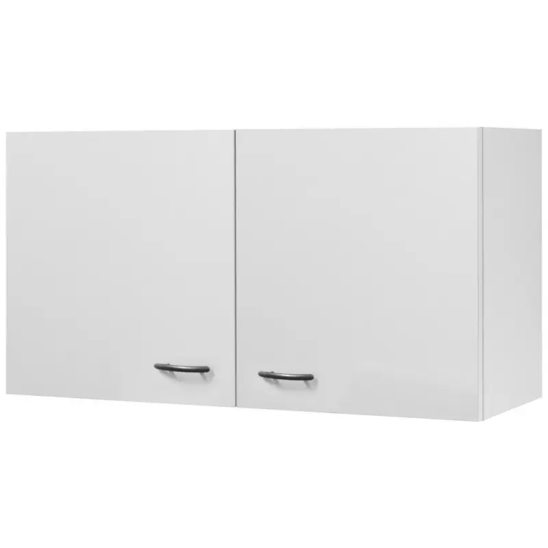 K&uuml;chenoberschrank Wito 100 cm Wei&szlig; 2 Dreht&uuml;ren