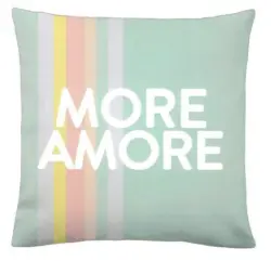 Zierkissen More Amore Blau ca. 45x45cm