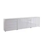 M&ouml;belix SIDEBOARD Mailand 7 B: 263,5 cm Wei&szlig;