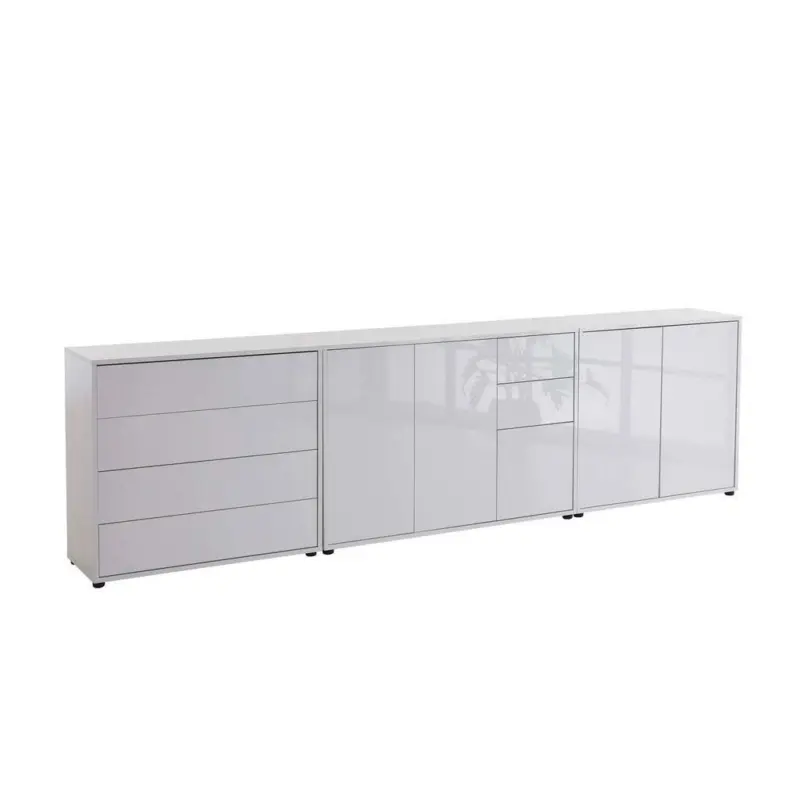 SIDEBOARD Mailand 7 B: 263,5 cm Wei&szlig;
