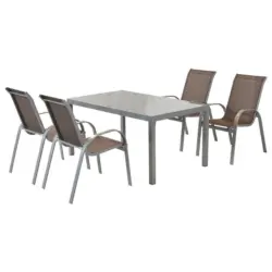 Gartenm&ouml;bel Set 5--Teilig. Amalfi aus Aluminium