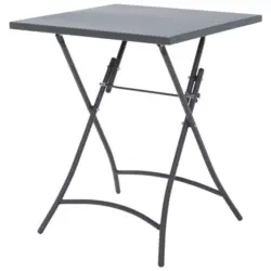 Gartenklapptisch Metall Anthrazit quadratisch