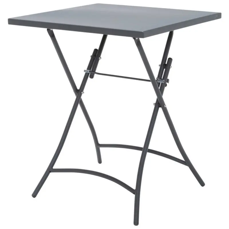 Gartenklapptisch Metall Anthrazit quadratisch