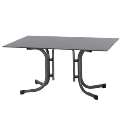 Gartentisch klappbar Metall /Kunststoff/Holz L 140 cm