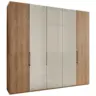 Dreht&uuml;renschrank in Champagner, Eiche Bianco
