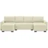 Wohnlandschaft in Chenille Creme