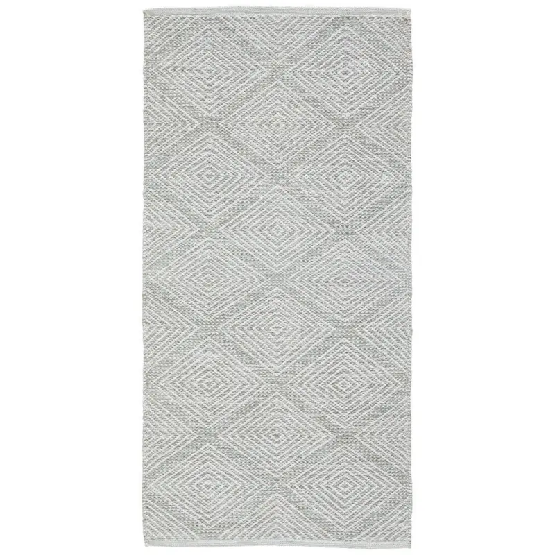 Fleckerlteppich 60/120 cm Diamant Grau, Mintgr&uuml;n