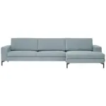 XXXLutz Lauterach - Ihr M&ouml;belhaus bei Bregenz Ecksofa Quattro in Chenille Hellblau 310/155 cm