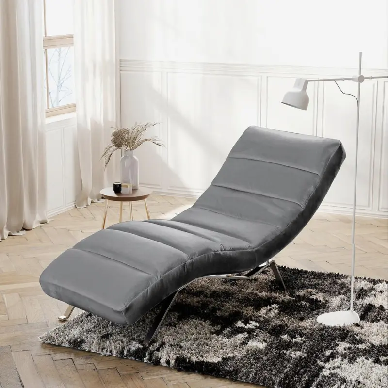 Relaxliege Swing Silver Anthrazit B: 65 cm