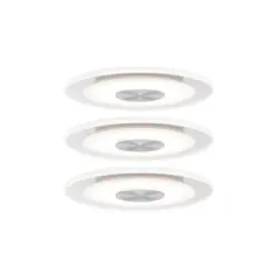 LED-Deckenleuchte 3er-Set &Oslash; 12 cm, 1-flammig, rund