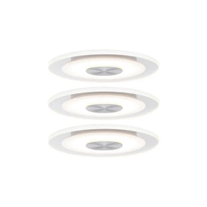 LED-Deckenleuchte 3er-Set &Oslash; 12 cm, 1-flammig, rund