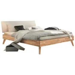 Bett Pesaro mit gepolstertem Kopfteil 140x200