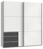 m&ouml;max Dornbirn - Ihr Trendm&ouml;belhaus in Dornbirn Schwebet&uuml;renschrank Level 36D ca. 200 cm Graphitfarben/Wei&szlig;