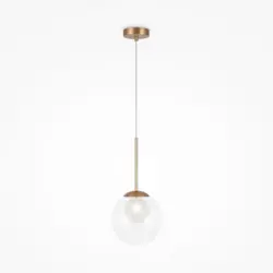 Pendelleuchte Basic Form Goldfarben max. 20 Watt