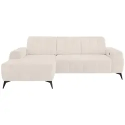 Ecksofa mit USB Anschluss Sano, Creme, S: 180x258 cm