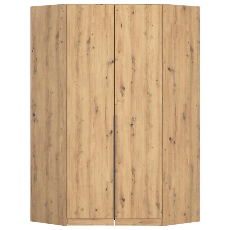 ECKKLEIDERSCHRANK Alabama Eiche Dekor B: 117 cm