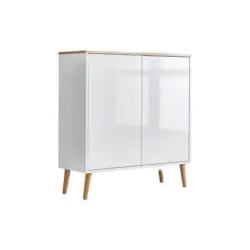 Kommode 79 cm Mailand Typ 4 + Hf, Wei&szlig;
