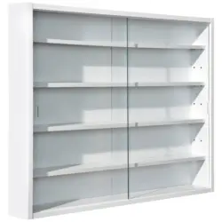 H&auml;ngevitrine in Wei&szlig;