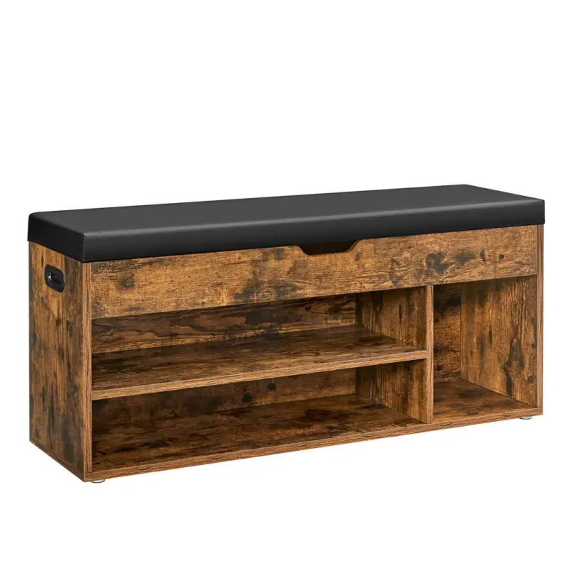 GARDEROBENBANK Braun, Schwarz B: 100 cm
