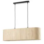 M&ouml;belix PENDELLEUCHTE Madu Creme Schwarz L: 78 cm