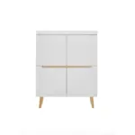 M&ouml;belix Highboard Svante Torge Wei&szlig;/Eichefarben B: 107 cm