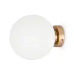 m&ouml;max Dornbirn - Ihr Trendm&ouml;belhaus in Dornbirn Wandleuchte Basic Form Wei&szlig;/Goldfarben max. 40 Watt Wandlampe