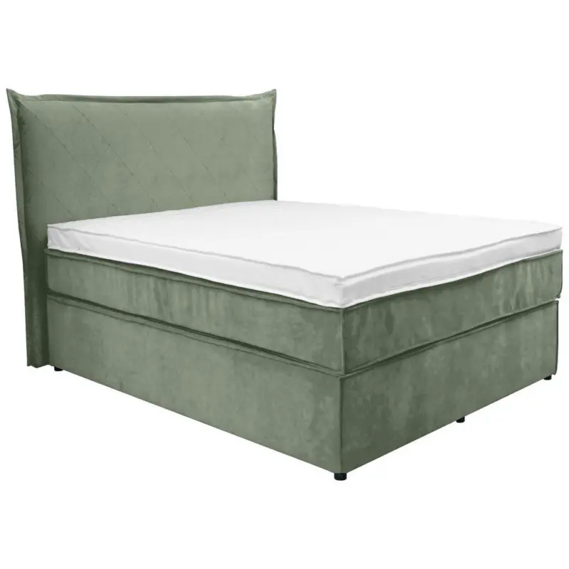 Boxspringbett 120/200 cm in Gr&uuml;n