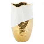 M&ouml;belix Vase Lux Wei&szlig;, Goldfarben B: 20 cm