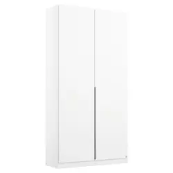 Dreht&uuml;renschrank in Wei&szlig;