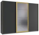 m&ouml;max Dornbirn - Ihr Trendm&ouml;belhaus in Dornbirn Schwebet&uuml;renschrank Katar Graphit-/Goldfarben