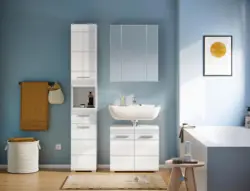 Badezimmer Linus 3-tlg. ca. 90 cm Wei&szlig;