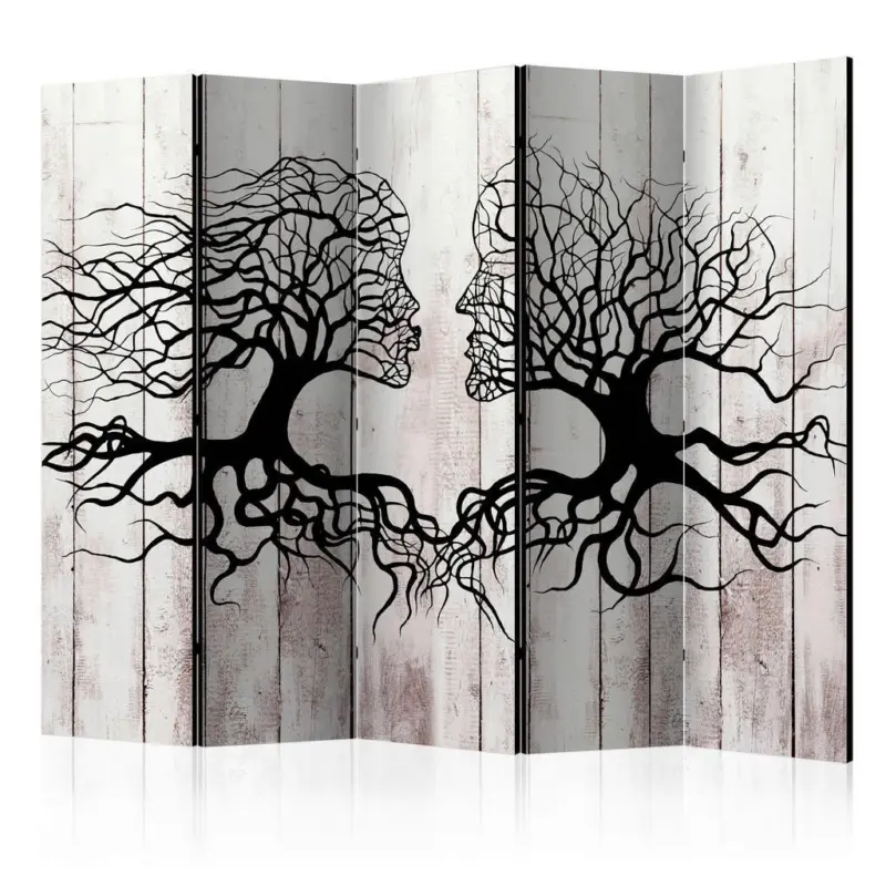 PARAVENT Schwarz Greige B: 225 cm