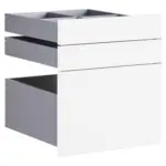 M&ouml;belix Schubladeneinsatz Unit Wei&szlig; B: 45,3 cm 3 F&auml;cher