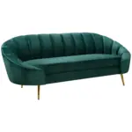 M&ouml;belix 3-Sitzer-Sofa Stella Gr&uuml;n B: 210 cm