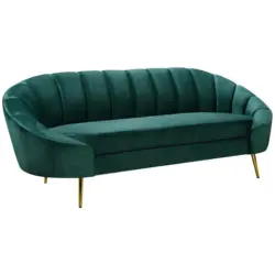 3-Sitzer-Sofa Stella Gr&uuml;n B: 210 cm