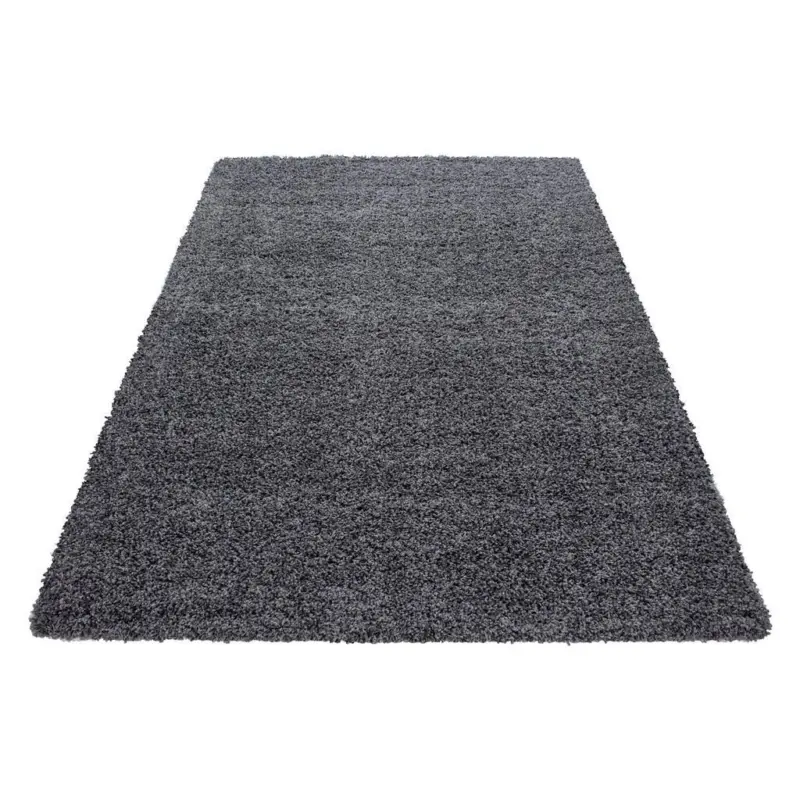 Hochflor Teppich Grau Life 160x230 cm