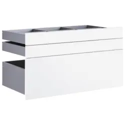 Schubladeneinsatz Unit Wei&szlig; B: 91 cm 3 F&auml;cher