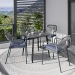 M&ouml;belix Gartentisch Titan Metall L 74,5 cm