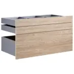 M&ouml;belix Schubladeneinsatz Unit Eiche B: 91 cm 3 F&auml;cher