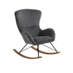 M&ouml;belix SCHAUKELSTUHL Eiche Dekor, Dunkelgrau B:70cm